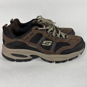 Sketchers Sport Men's Size 8.5 Sneaker Brown/Black Leather NWOT